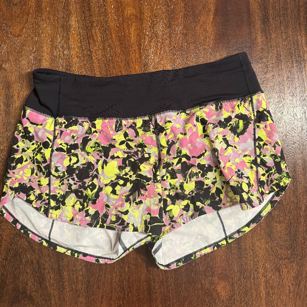 Lululemon Speed Up High-Rise Lined Short 4" - Inflected Highlight Yellow Size 8